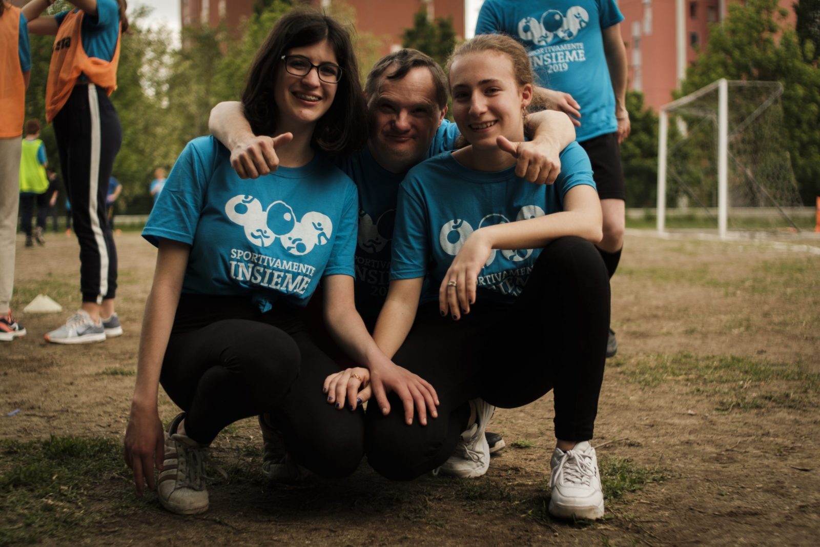 Sportivamenteinsieme: sfide tra squadre miste composte da ragazzi normodotati e con disabilità.